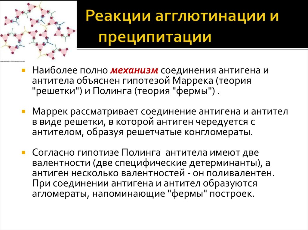 Реакции агглютинации презентация