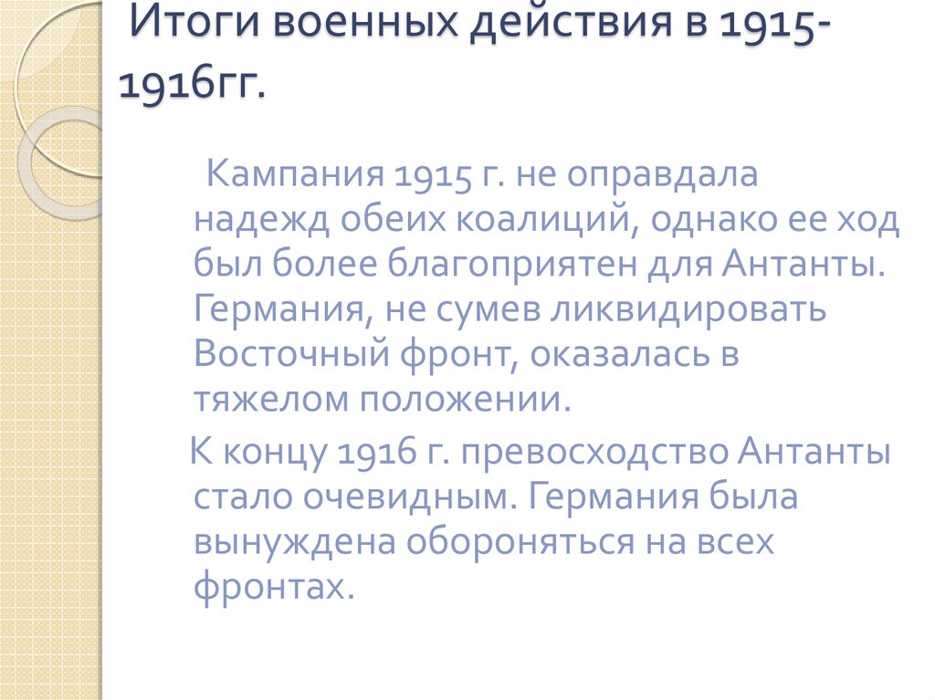 Каковы итоги. Результаты военных действий в 1915. Военные действия 1915 1916 гг. Боевые действия в 1915-1916 гг. Итоги военных действий 1915 -1916 гг.