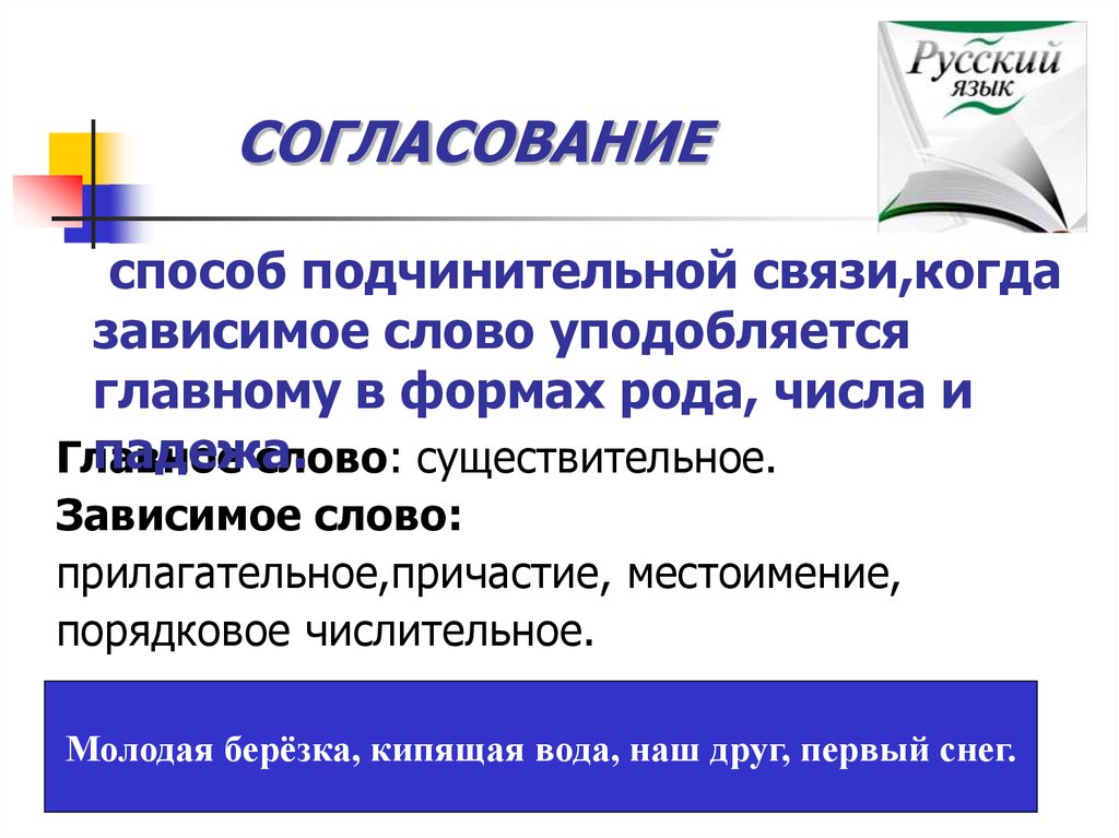 Связь слов в словосочетании согласование 4 класс 21 век презентация