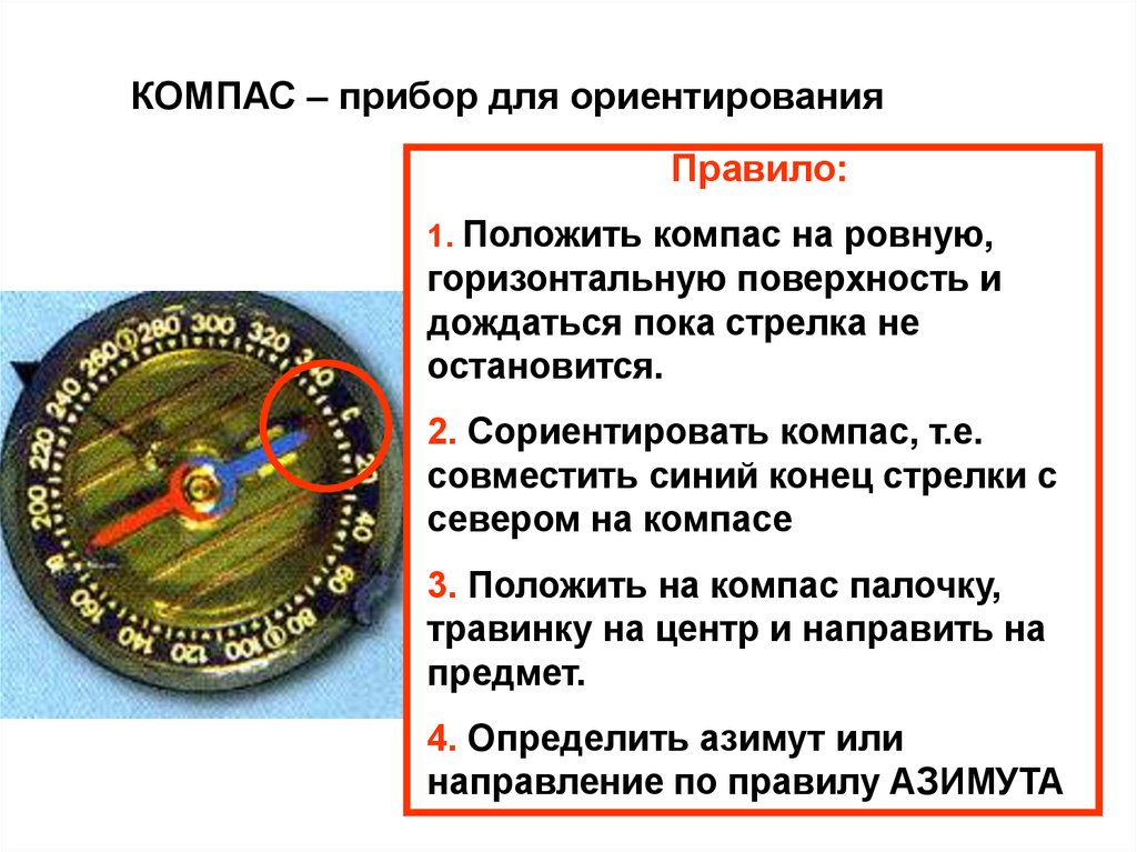 Положить компас на ровную поверхность. Принцип работы компаса для детей. Порядок ориентирования по компасу. Приборы для ориентирования на местности. Компас ориентир.