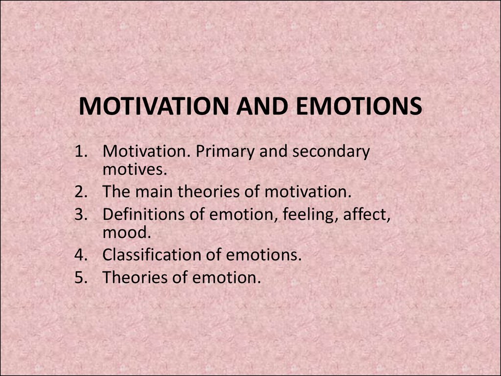 define activity motive psych