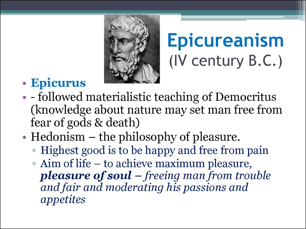 epicureanism example