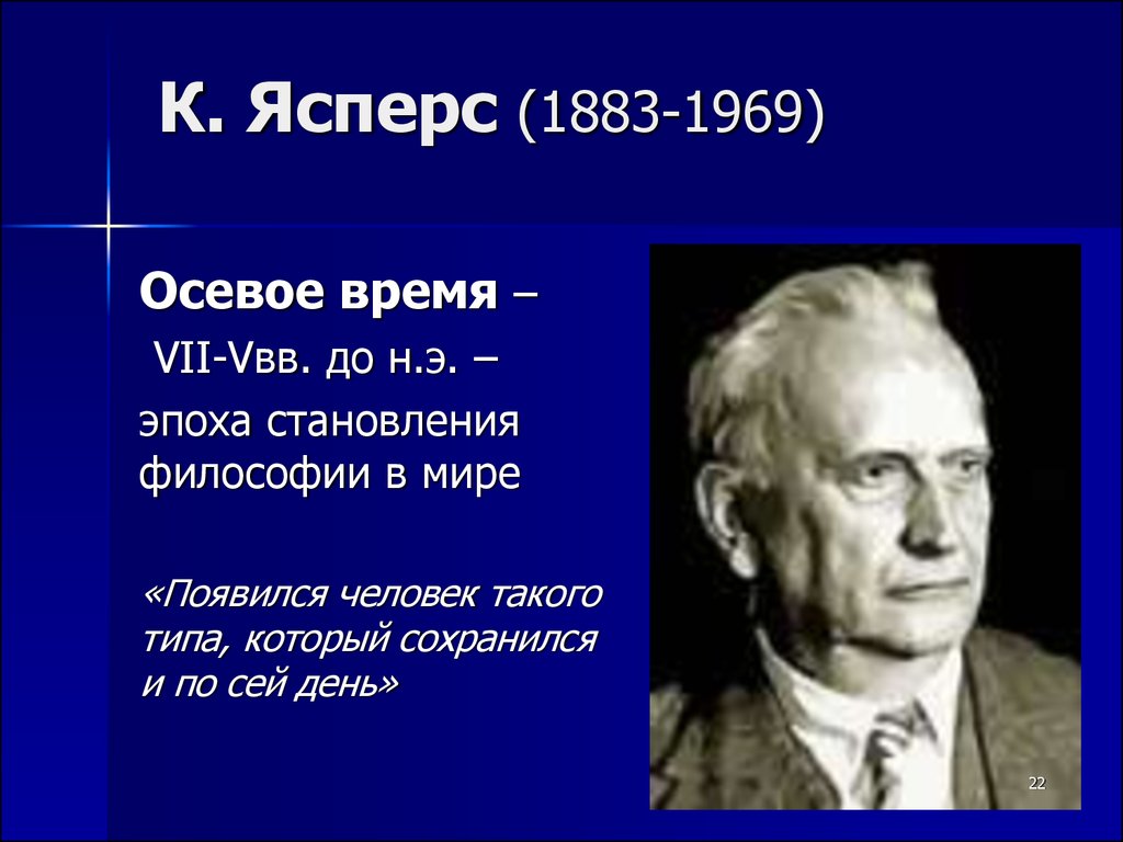 К. Ясперс (1883-1969)