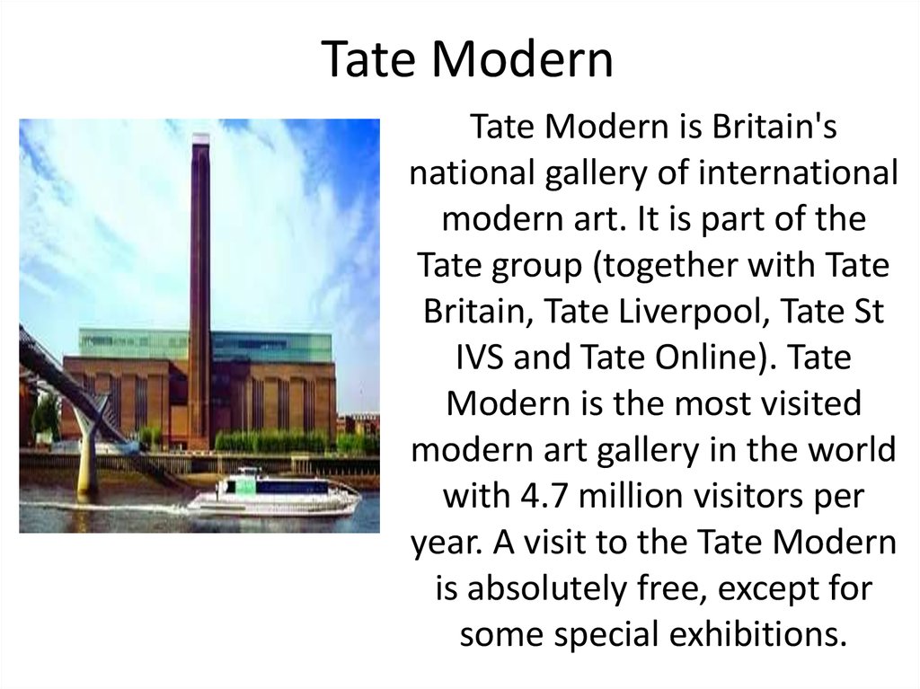 Tate modern презентация