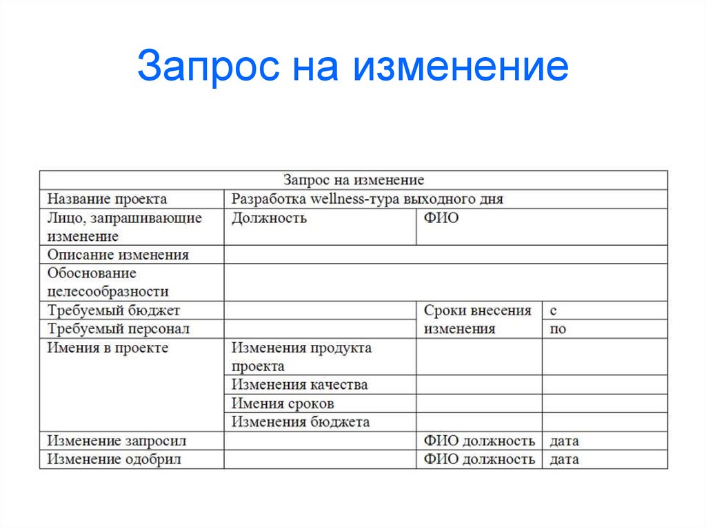 Документ проекта пример