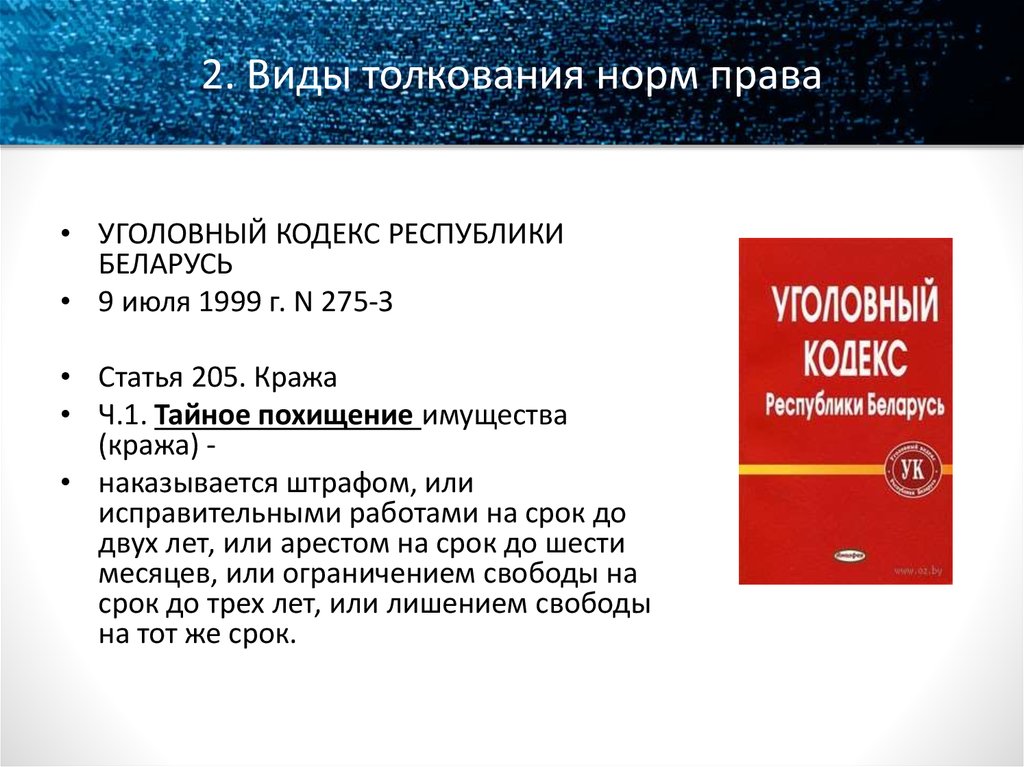 1 июля 1999. 205 УК РБ. Уголовное право Беларусь. Нормы уголовного кодекса. Статья 205 уголовного кодекса.