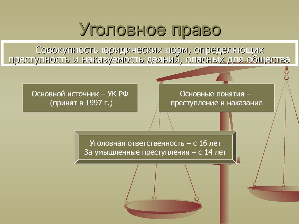 Уголовное право кратко