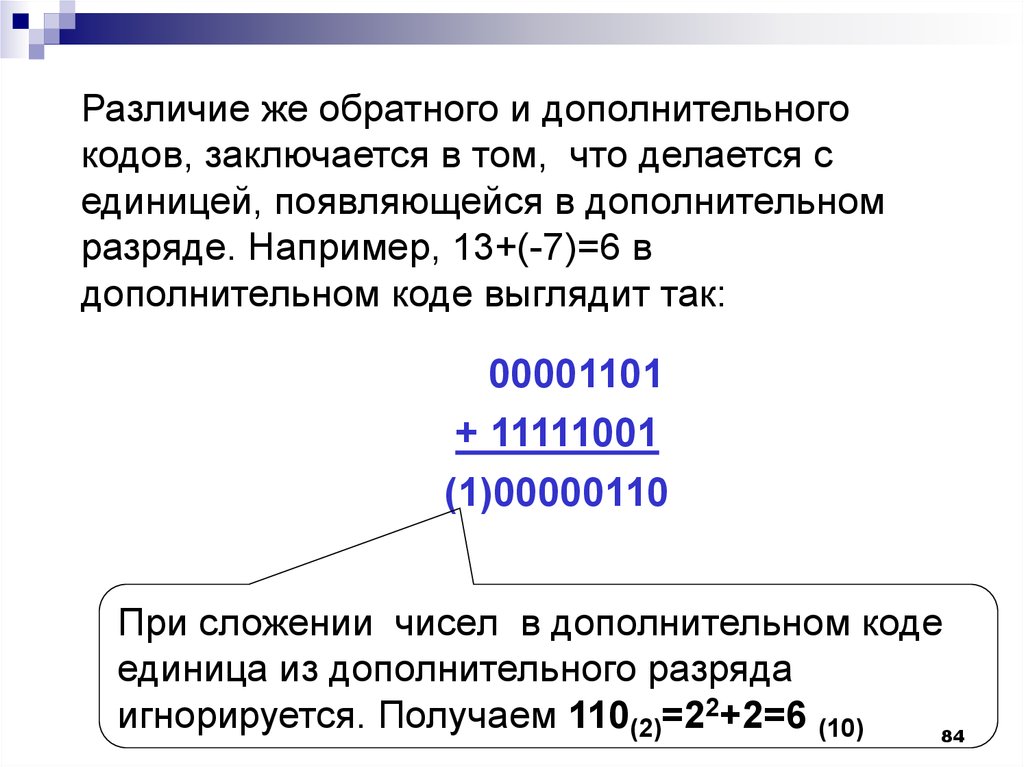 Дополнительный код 26. Сложение двух отрицательных чисел в дополнительном коде. Машинное сложение чисел в дополнительном коде. Прямой код обратный код дополнительный код. -128 В дополнительном коде.