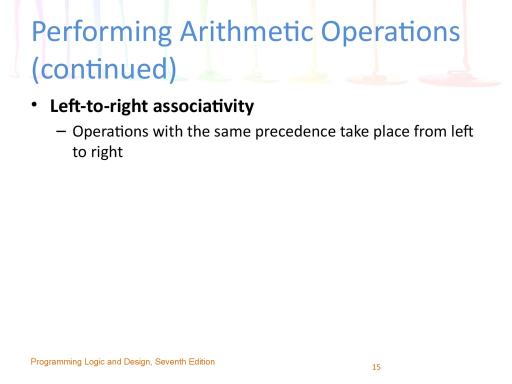 Performing Arithmetic Operations (continued)