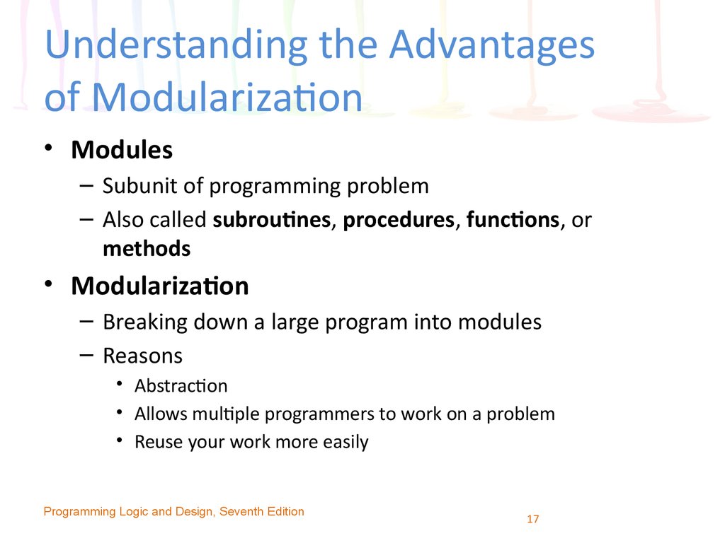 Understanding the Advantages of Modularization