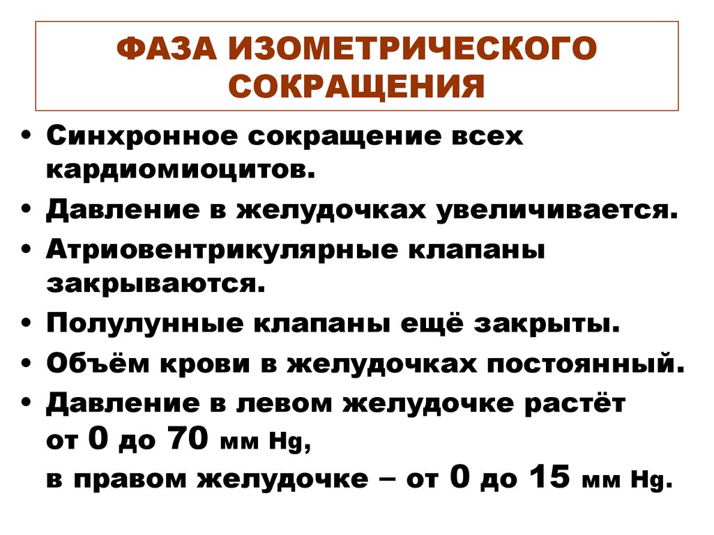 Максимальное артериальное. Фаза изометрического сокращения систолы желудочков характеризуется. Фаза изометрического сокращения желудочков. Фаза изометрического сокращения. Асинхронное и изометрическое сокращение желудочков.