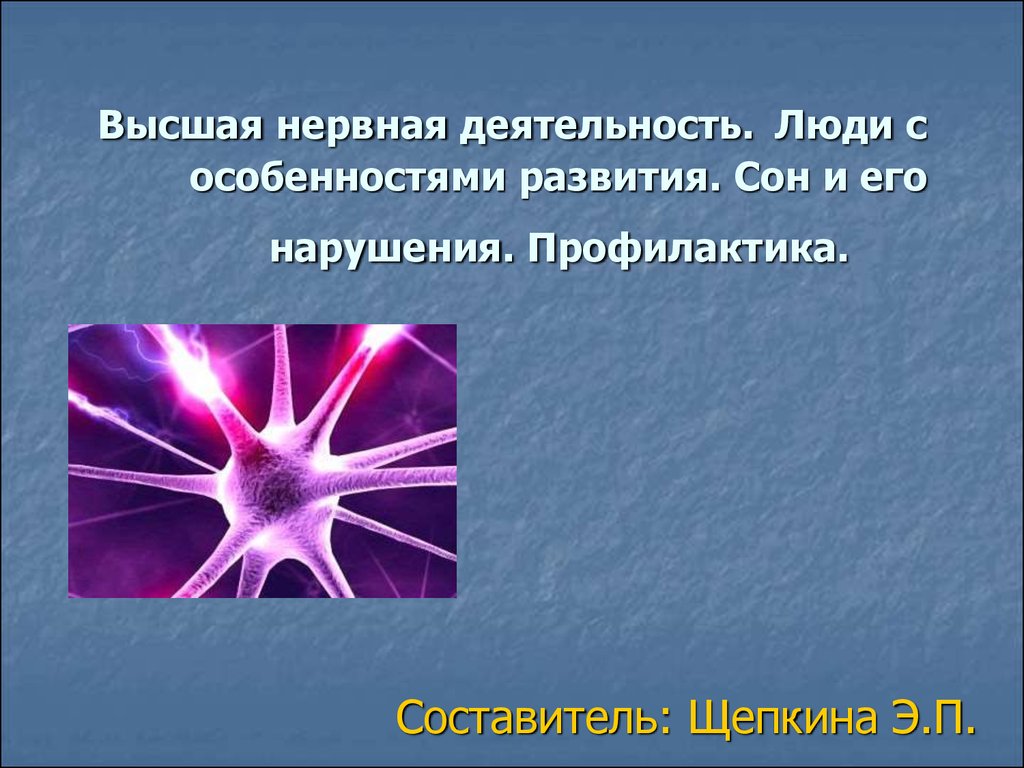 Высшая нервная деятельность картинки для презентации