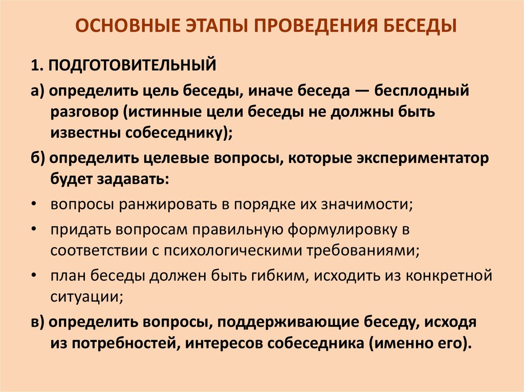 Как составить план интервью