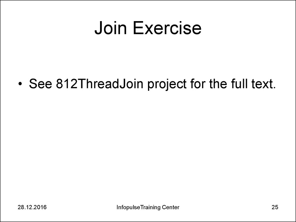Join Exercise