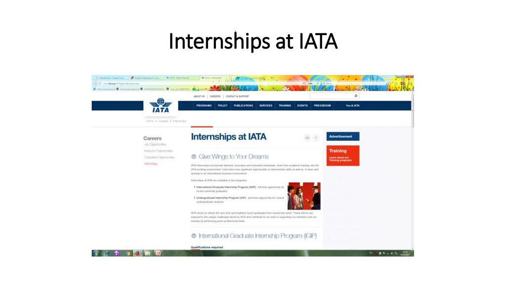 Internships at IATA