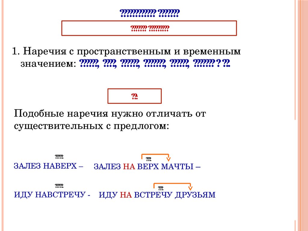 Навстречу это предлог или наречие