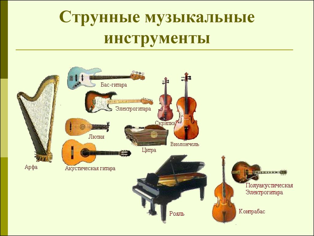 Физика Музыкальные Инструменты Презентация
