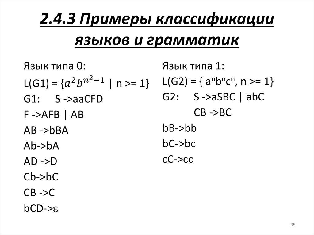 4 формальных языка