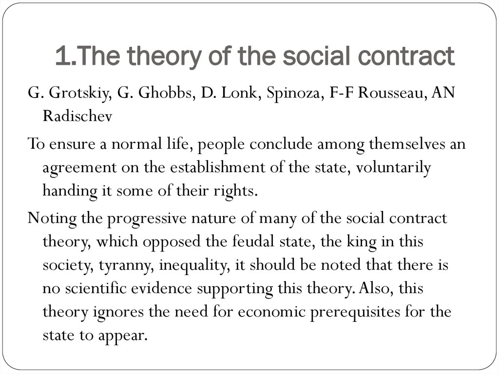 what is the social contract theory in simple terms