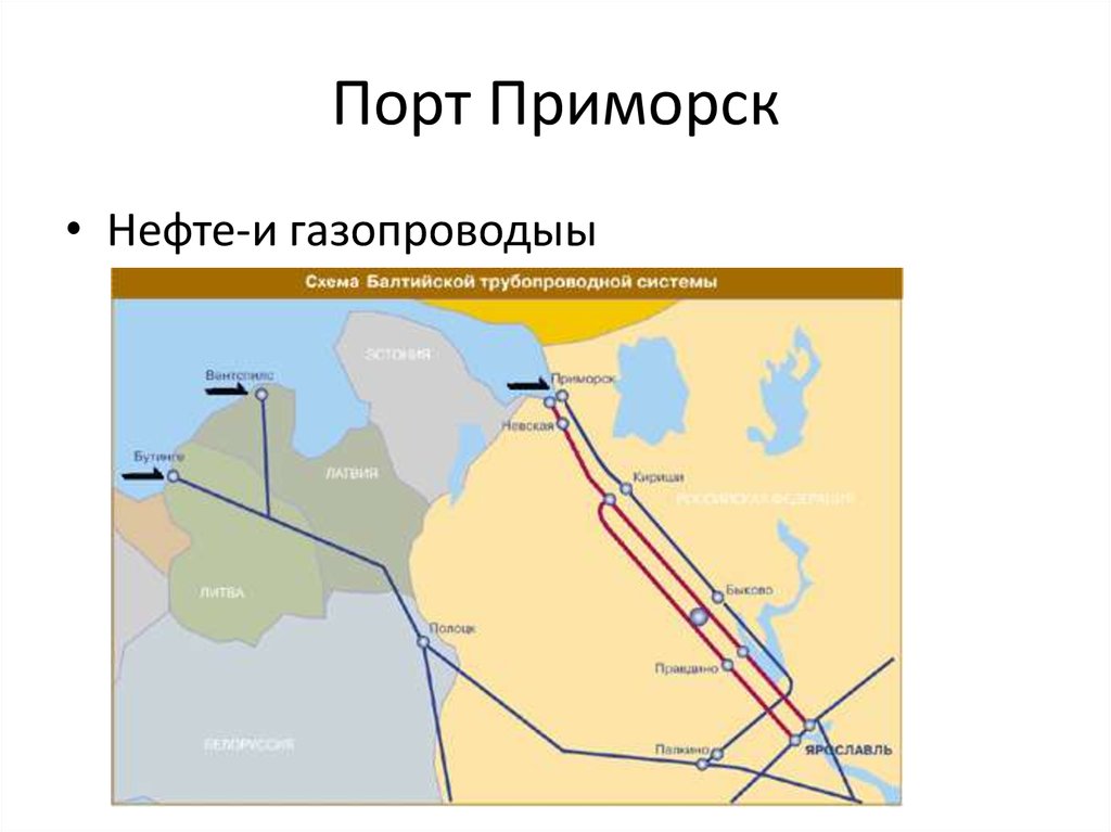 На территории какого субъекта находится порт приморск