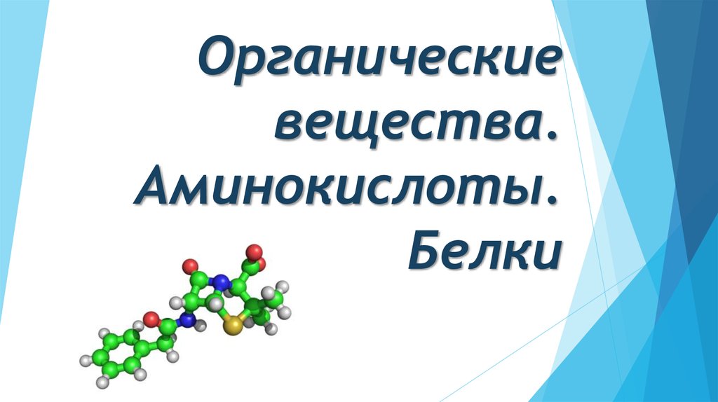 Аминокислоты и белки презентация по химии 9 класс