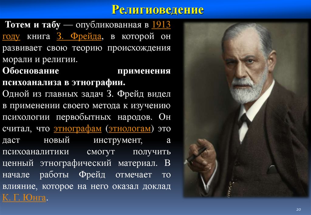 Точка зрения фрейда. Зигмунд Фрейд тотемизм. Зигмунд Фрейд 