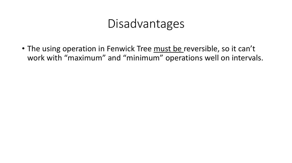 Disadvantages