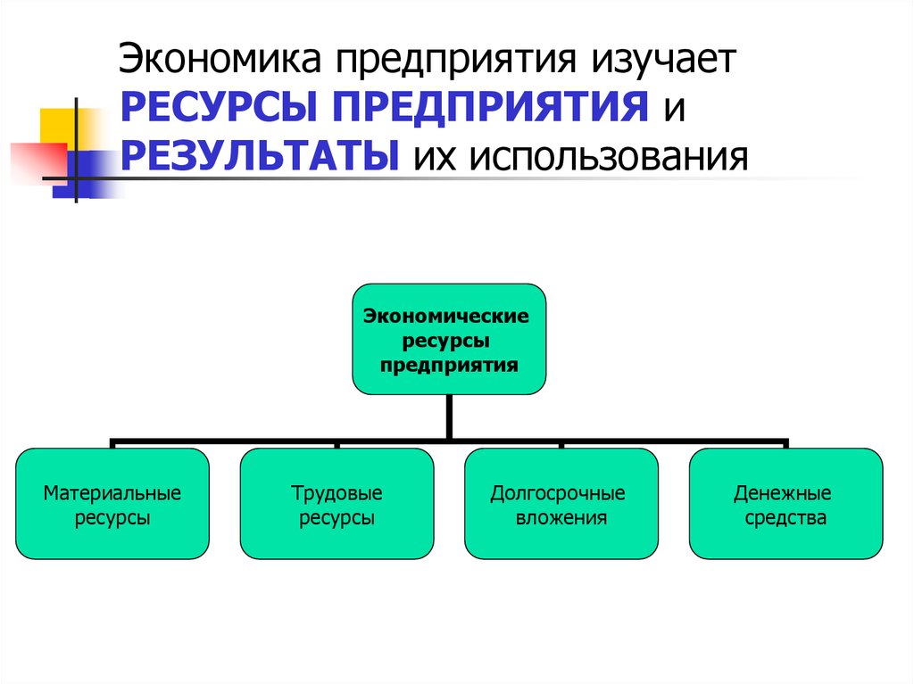 Экономические ресурсы организации