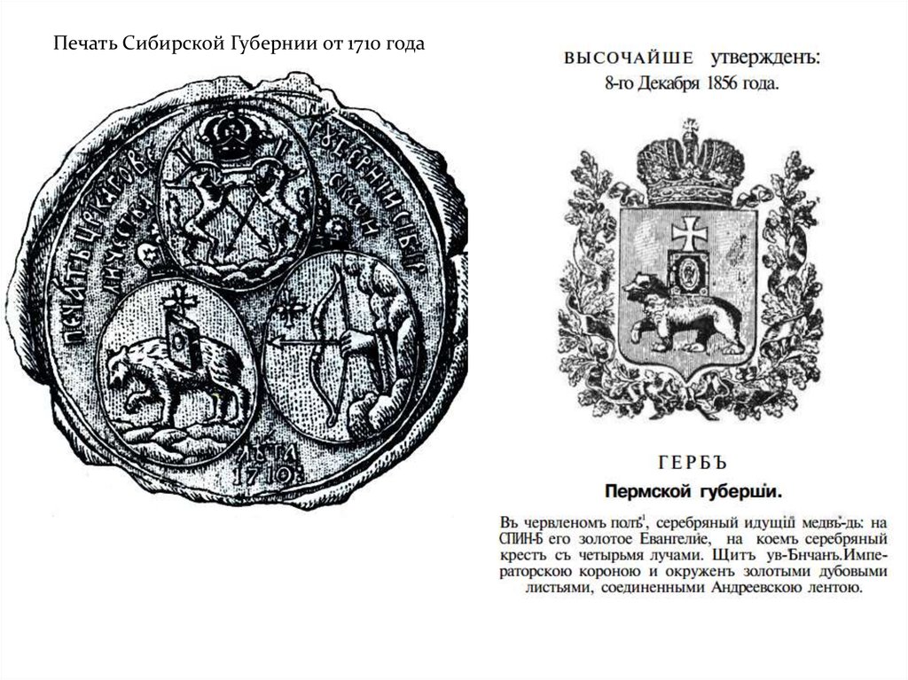 Сибирская губерния карта 1708