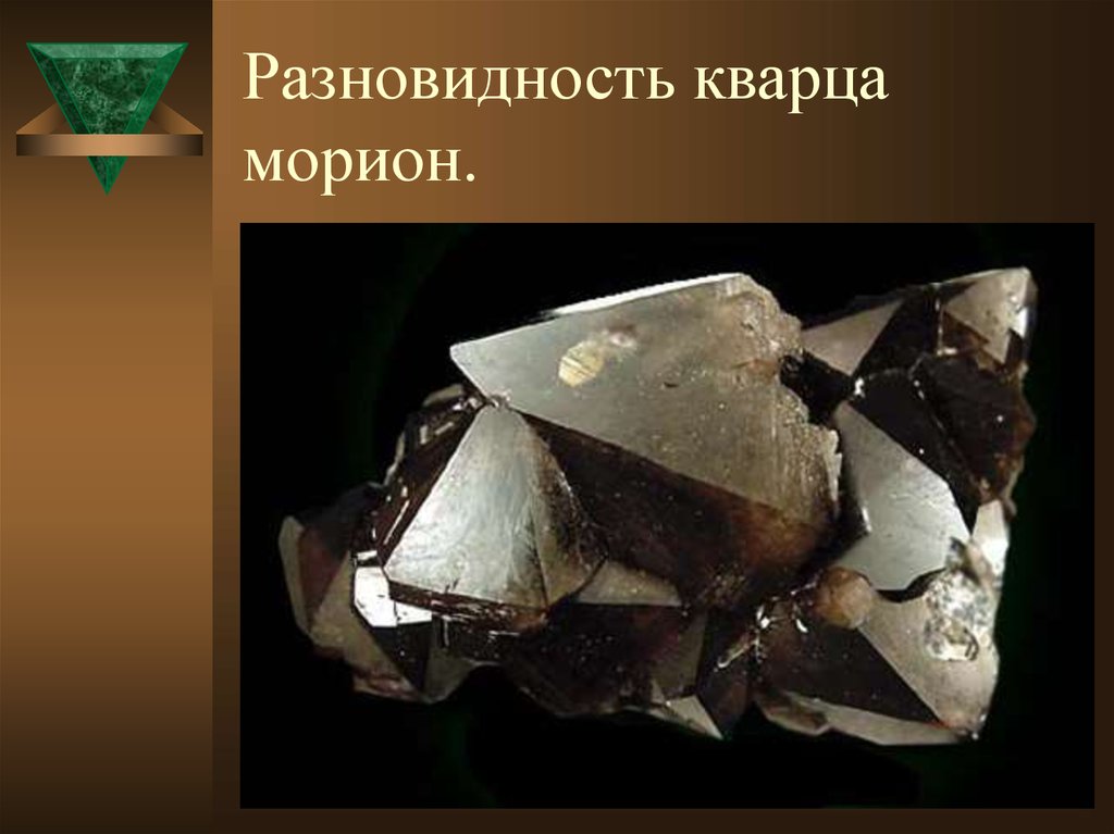 Разновидность кварца морион.