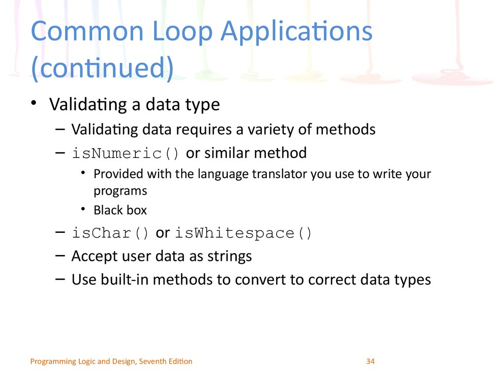 Common Loop Applications (continued)