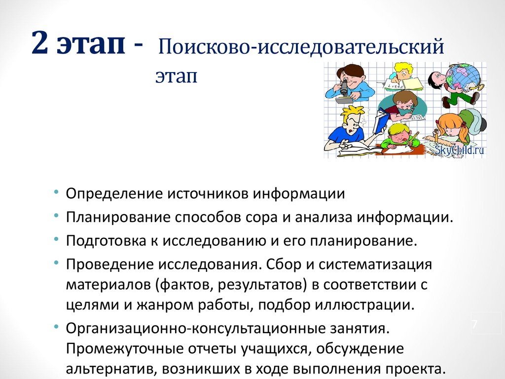 Что необходимо сделать на этапе исследования проекта