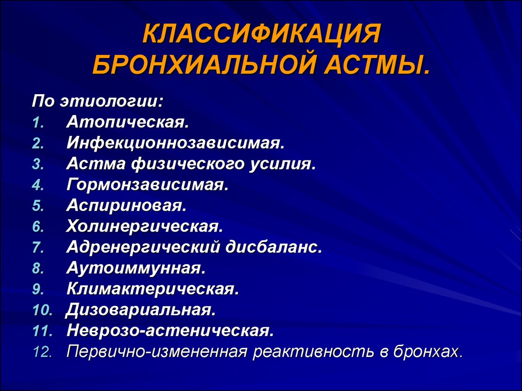 Бронхиальная астма пропедевтика внутренних болезней презентация