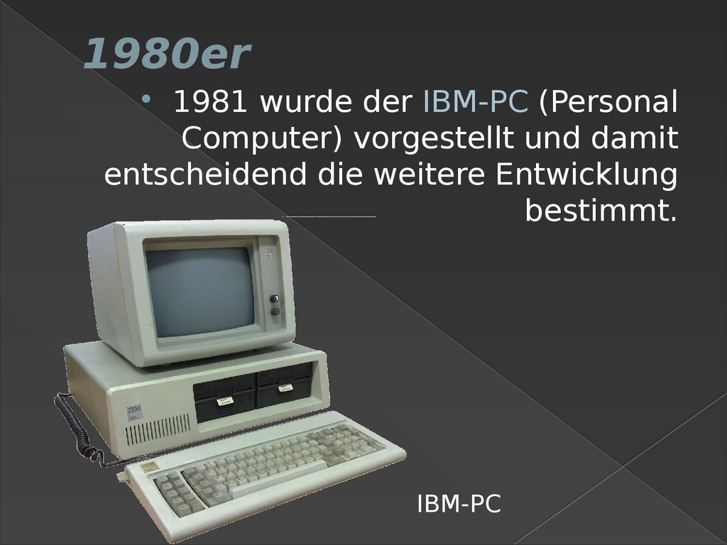 Geschichte Und Zweck Des Computers - Online Presentation