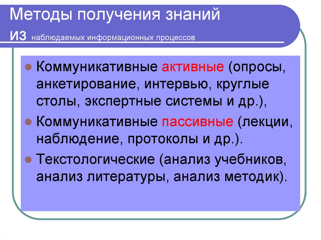 Наблюдаемое знание