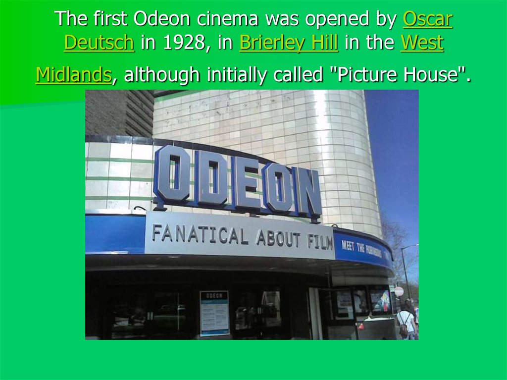 First cinema слово. Одеон реклама. Одеон реклама 2006. Аэрсип. Odeon Cinema с артиклем или без.