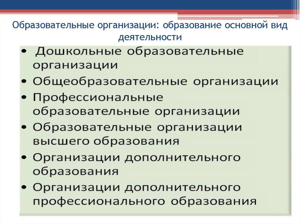 Организация образована. Основные виды деятельности образовательной организации. Казанникова Анна Вячеславовна. Необразованные организации образование не основной вид деятельности.