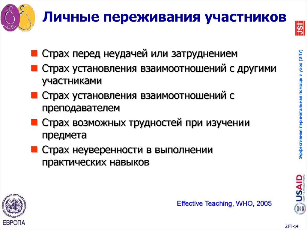 Личные переживания участников