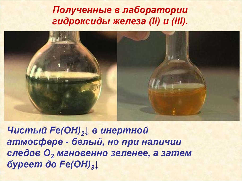 Fe oh 2 гидроксид железа
