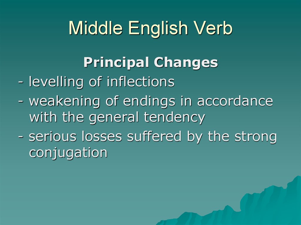 Middle English Verb