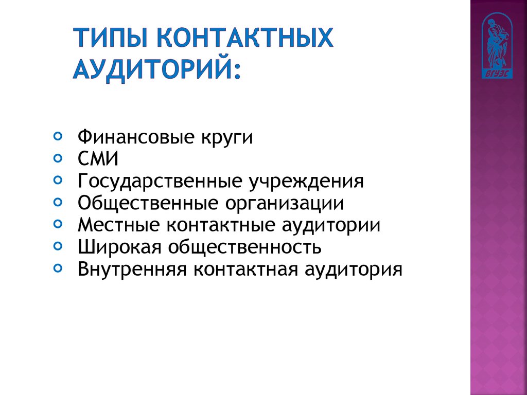 Контактный вид