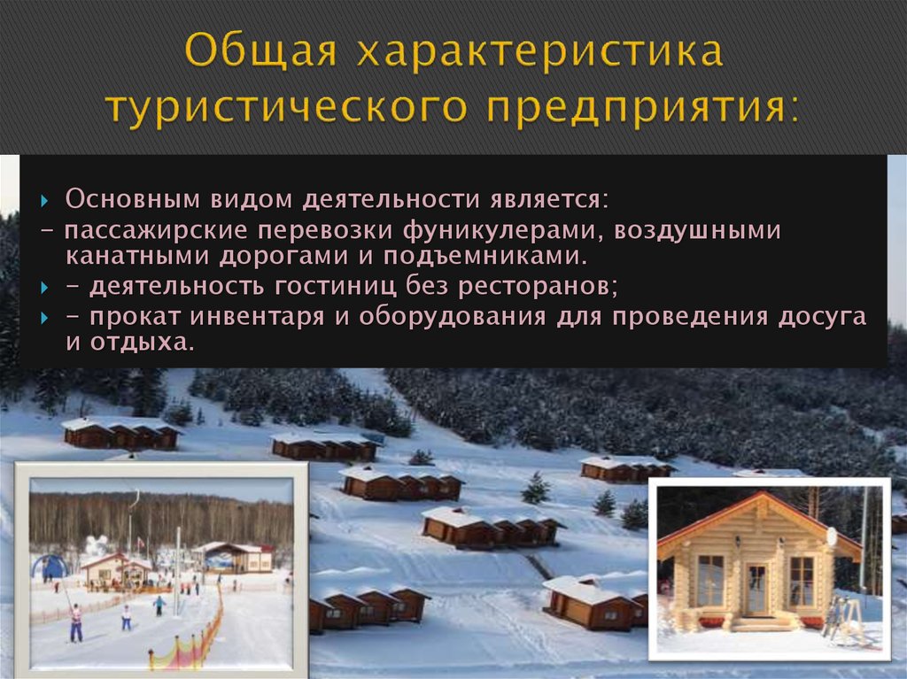Общая характеристика туристического предприятия: