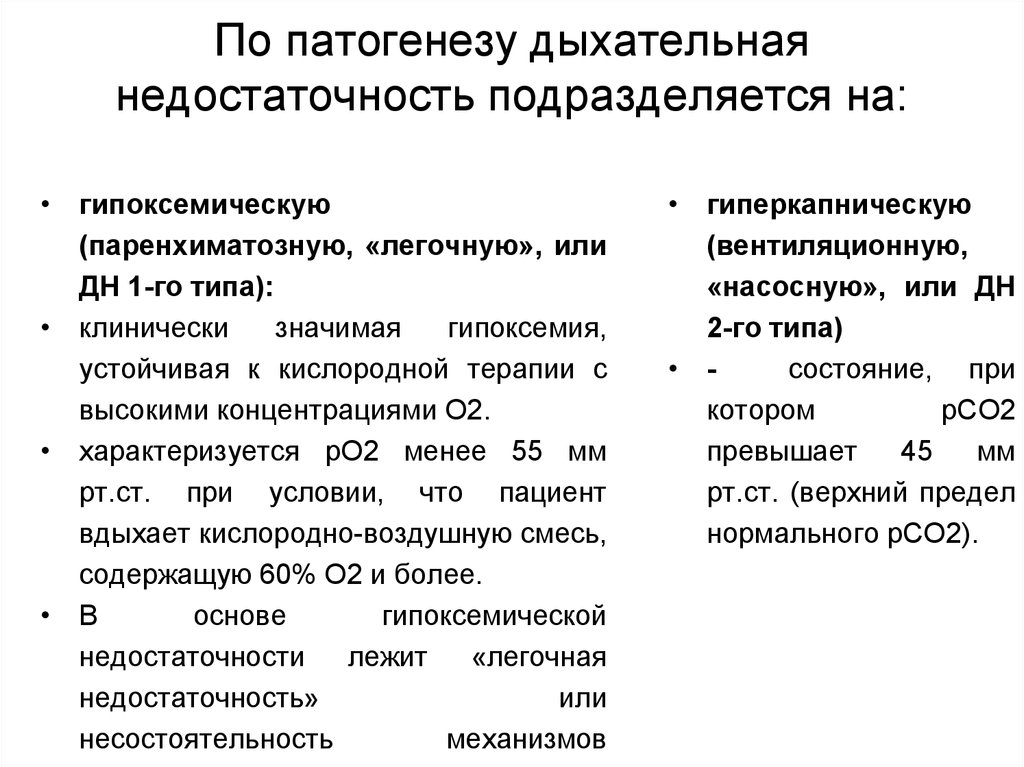 Развитии дыхательной недостаточности. Острая дыхательная недостаточность механизм развития. Дыхательная недостаточность 1 и 2 типа. Дыхательная недостаточность классификация. Патогенез вентиляционной формы дыхательной недостаточности.