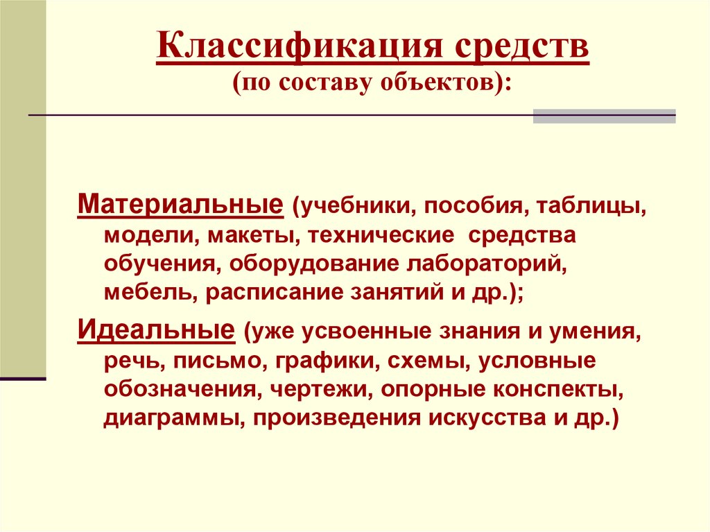 Классификация по составу