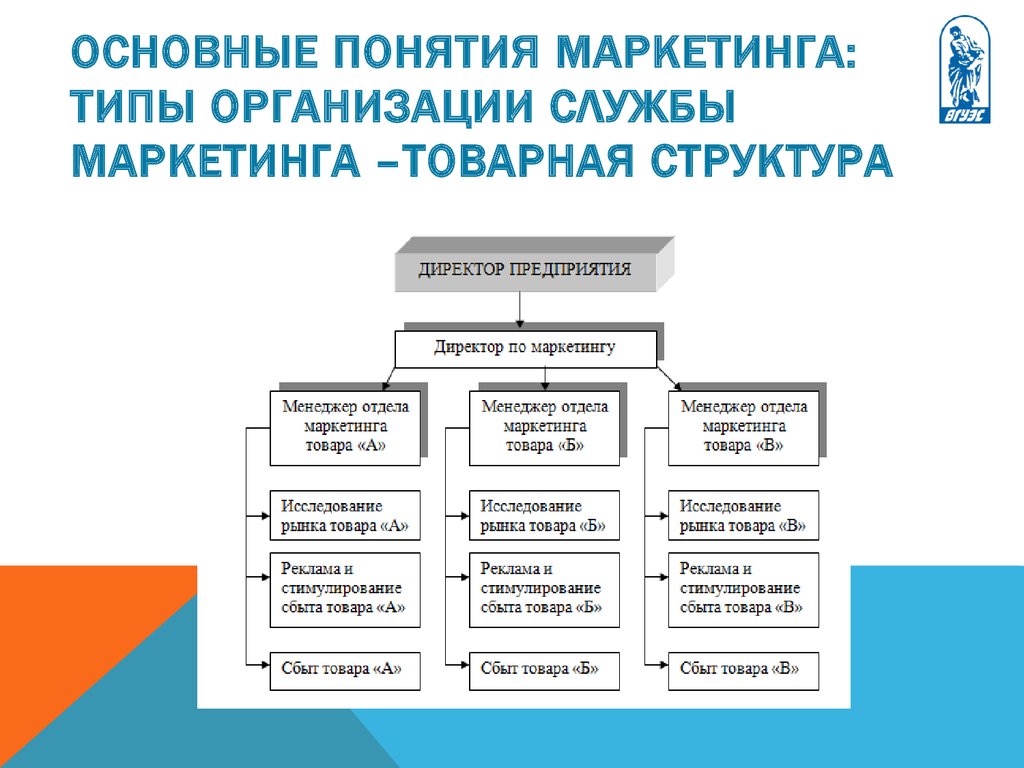 Структура маркетинговой службы