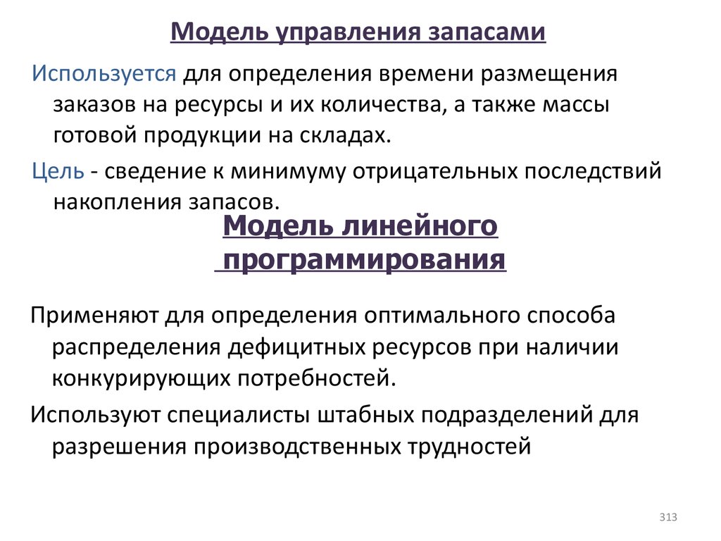 Управление запасами. Модели управления запасами. Для управления запасами используется модель. Методы управления запасами. Методика управления запасами.