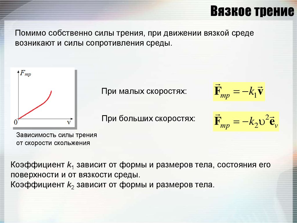 Скорость работы зависит от. График зависимости вязкого трения от скорости. Зависимость силы вязкого трения от скорости. Сила вязкого трения зависит от скорости. Сила сопротивления вязкого трения.