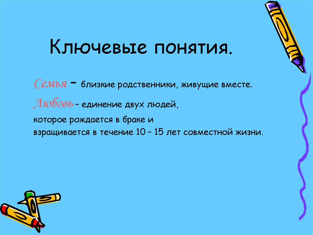 Ключевые понятия.