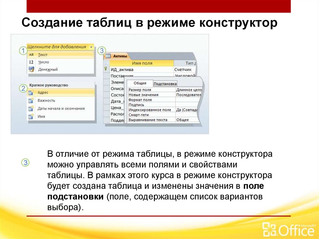 Создание таблицы. Отличие режима таблицы от режима конструктора. Создать таблицу в режиме конструктора в access. Отличие режима таблицы от режима конструктора в access. Таблица в режиме конструктора.