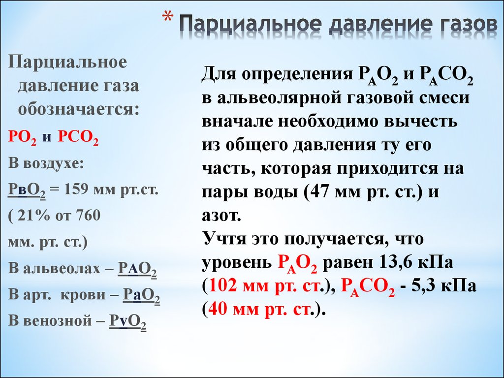 Определите давление р смеси газов